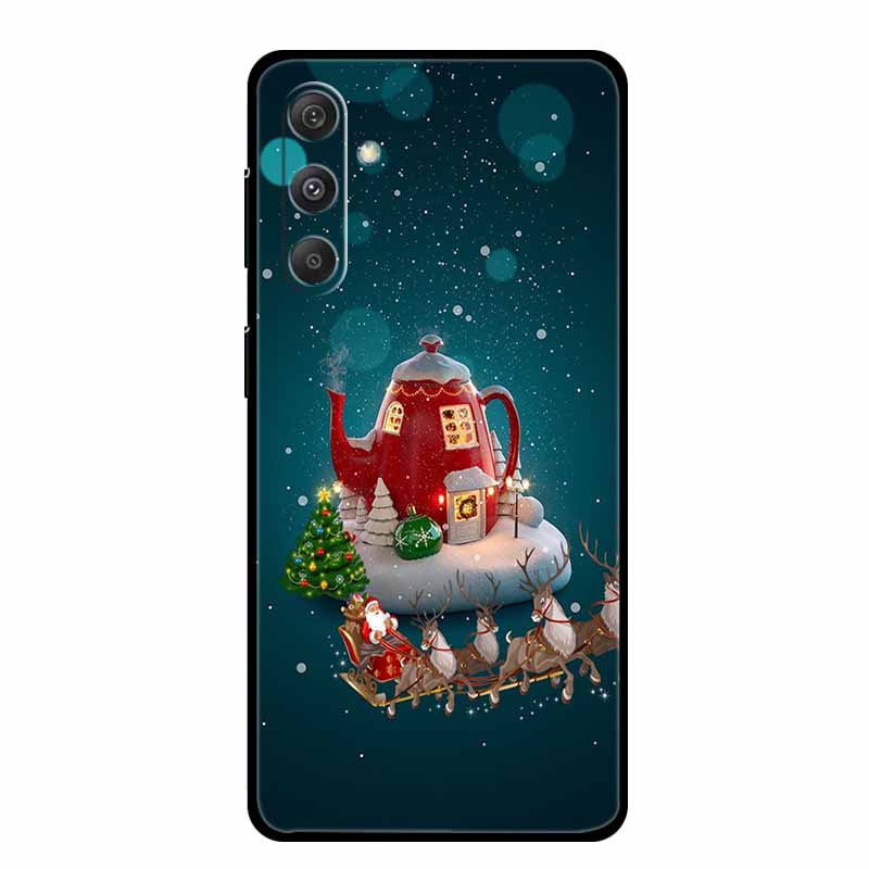 Christmas Case For Samsung Galaxy S24 S25 5G Cases Soft Silicone Bumper for S24 S25 Plus S23 FE S24 FE S25 FE 5G Protector Shell