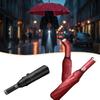 LED Flashlight Umbrella Rotating Handle Automatic Open 10-Rib Windproof Design Dual Use UV Protection Travel Umbrella
