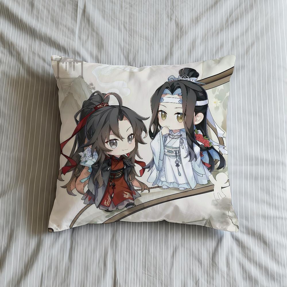 Cushion Cover Soft Anime Mo Case Shi Sofa Dao Living Room Zu Cute Home Comfortable Office Decor Protective Pillow