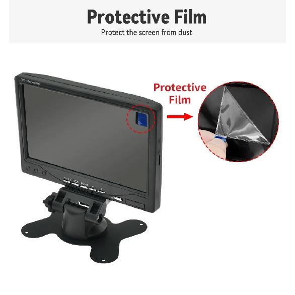 KTYDKP Car Rear View Camera For Truck Parking HD Monitor Trailer 9-36V LED Waterproof Camera with 7" Screen Easy Installation
