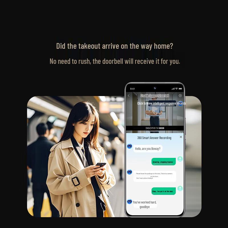 360 Slimme Dubbele Camera 6MAX Videodeurbel (CN-versie)