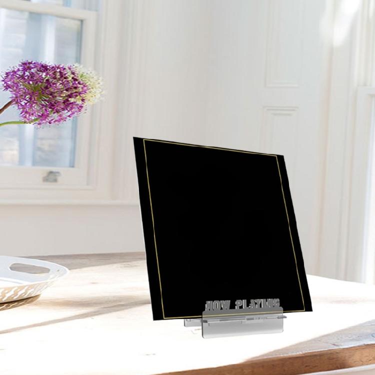 Acrylic Vinyls Rack for Music Lovers Transparent Albums Organizer Record Display Shelf Books Holder for Study Decoration