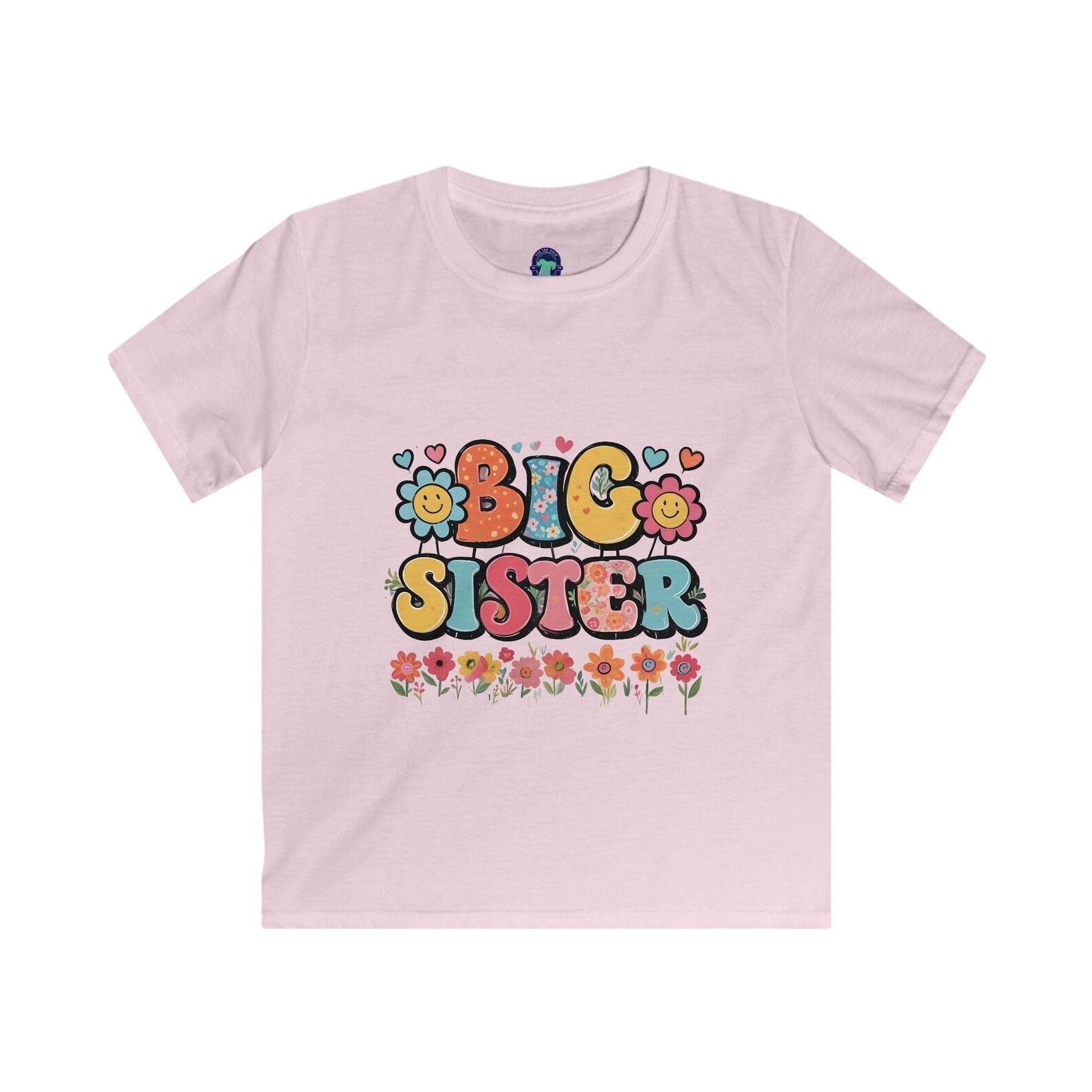 Adorable Big Sister T-Shirt: Celebrate Sibling Love with Birthday Gift for Family Photos 160