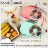 Mittagessenbox Drehbar 5 Fächer Bento Camping Mahlzeitbox Snack-Organizer Auslaufsicherer Deckel Tragbarer Mittagessensbehälter für Erwachsene Kinder Geschenk