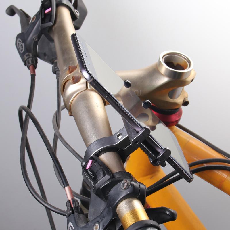 M-81 Phone Holder Quick Releasing Bicycle Aluminum Alloy Material Sturdy Base Compatible For 4.5-7 Inch Phones 22.2mm-31.8mm Handlebar