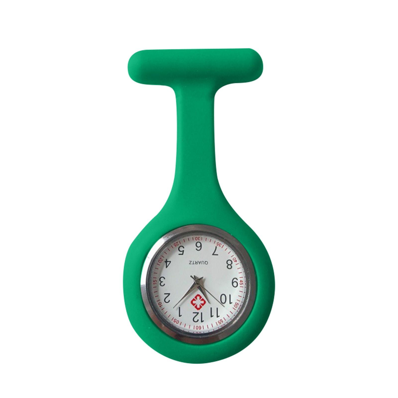 

Силиконовая брошь для часов Туника-брелок для часов с бесплатной батарейкой One Size темно-зеленого