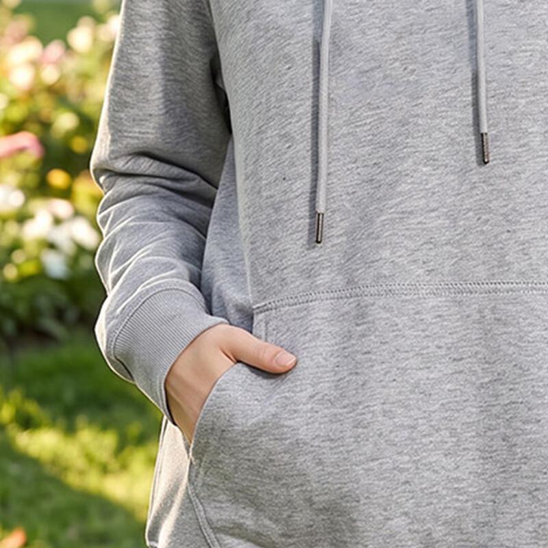 LUKKEN Women's Loose Fit Printed Hooded Sweatshirt
