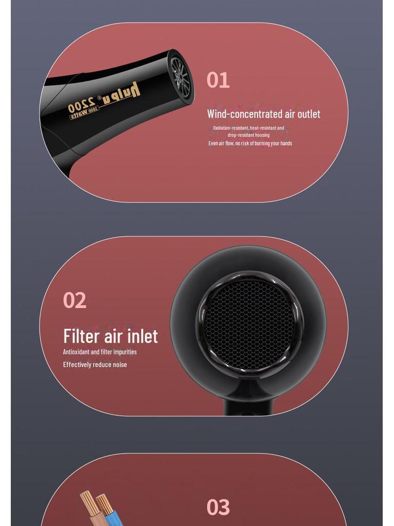 High-Power Salon Hair Dryer: Quick-Dry Negative Ion, Hot & Cold Air for Hair Care