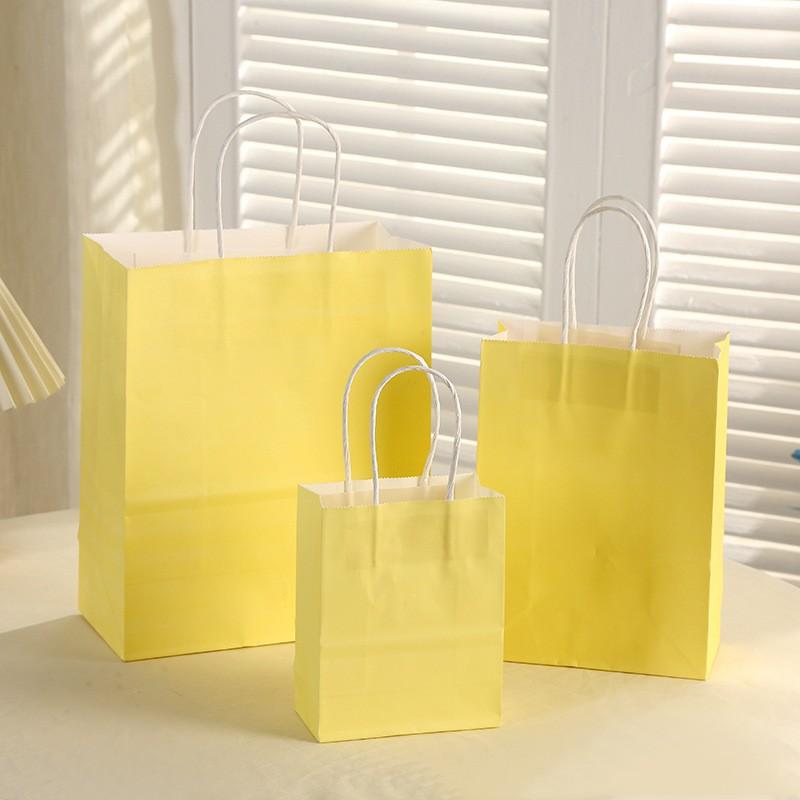 6pcs Macaron Paper Gift Bags Candy Gift Packaging Bags Kids Birthday Party Treat Bags Decoration Baby Shower Wedding Supplies