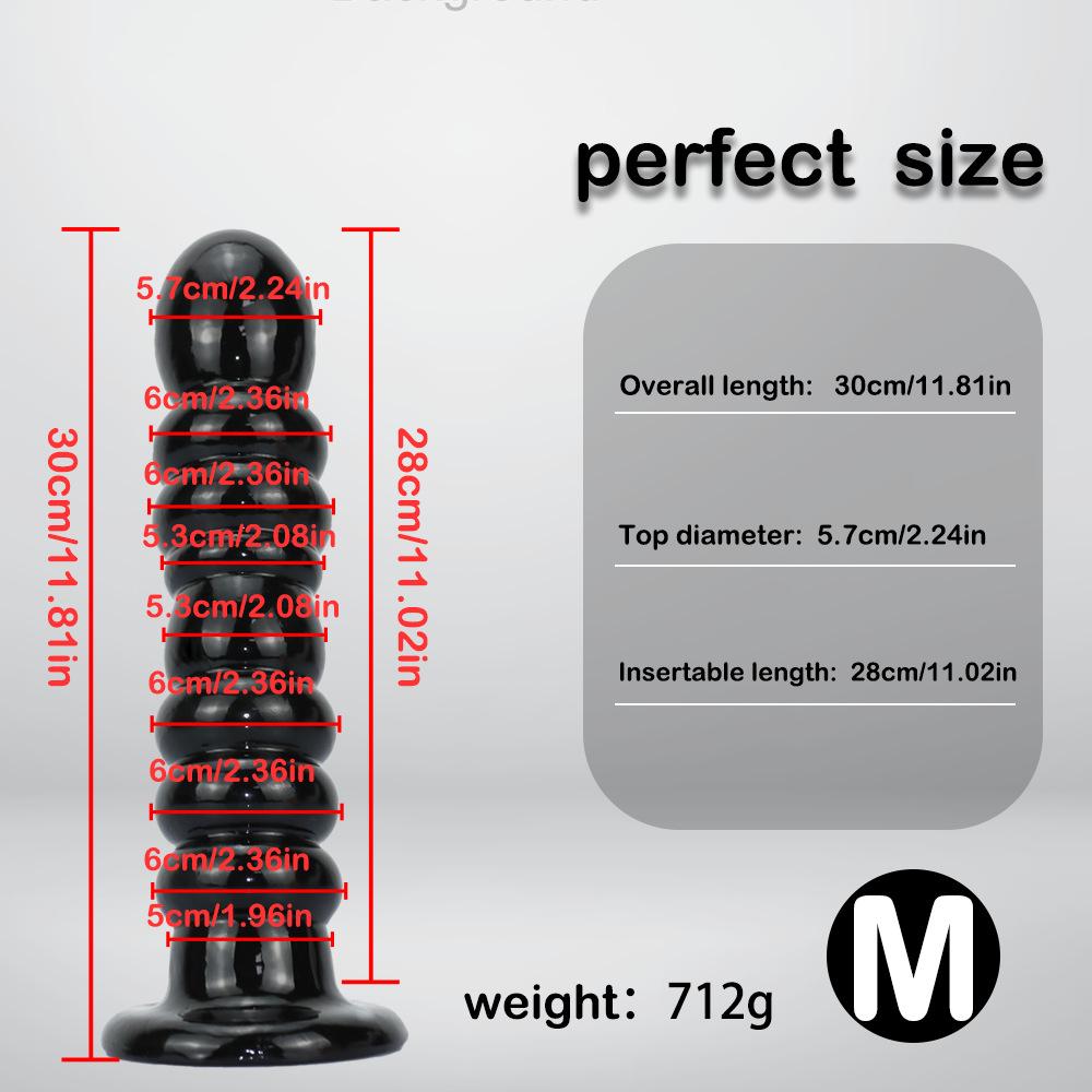 Large Anal Beads & Butt Plug Combo, Anal Sex Toy for Men Women, Beginner To Expert Prostate and Backdoor Pleasure