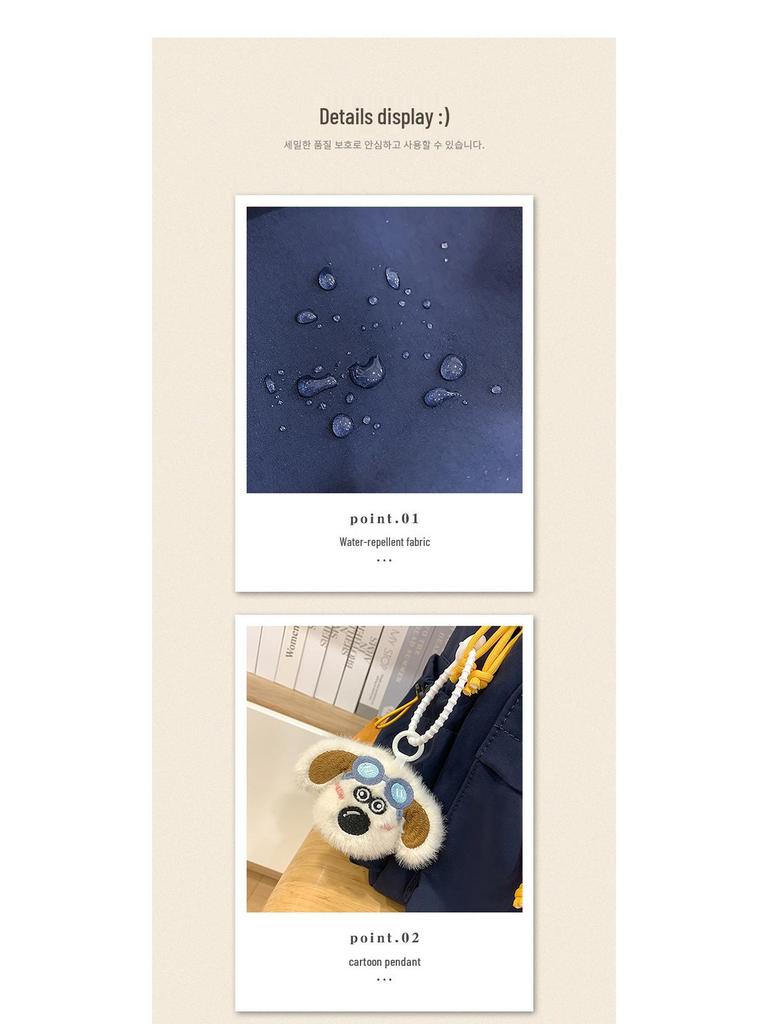 American High Street Large-Capacity Weight-Reducing Backpack for Middle School Boys and Girls