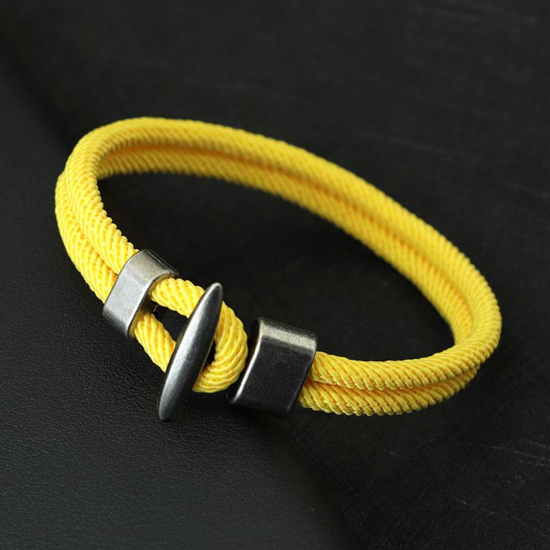 New Rope Bracelet Men Vintage Double Layer Cord Bangle Homme Leisure Accessories Gift For Him Pirate Punk Braslet Pulseras
