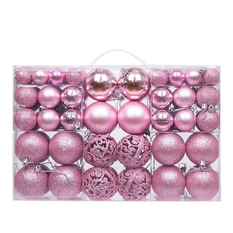 Boxed Set of 100 Christmas Ball Ornaments - 3/4/6cm Tree Decorations