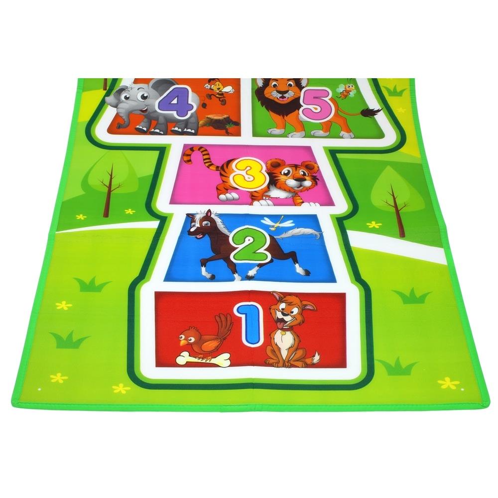 Large Floor Mat for Hopscotch Jumping Fun 200x90 Discs