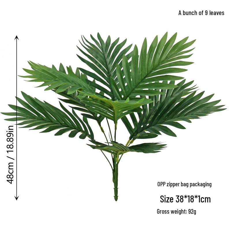 Areca Palm Green Plant Simulation with Potted Palm Leaves for Indoor/Outdoor Decoration – Fake Tree Bonsai Ornament