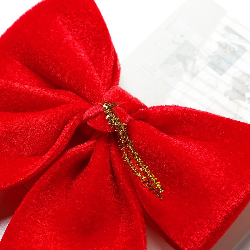 Red Bow Christmas Tree Ornaments & DIY Wreath Accessories