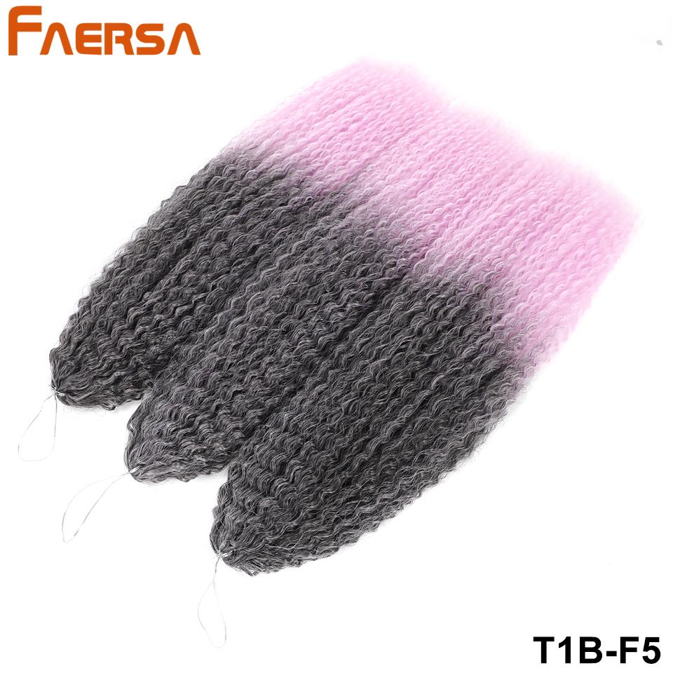 Włosy szydełkowe Brazylijskie warkocze Syntetyczne loki Miękkie warkocze rozszerzenia 20 28 cali Afro Szydełkowane włosy Długie Wodne fale Włosy w kolorze ombre