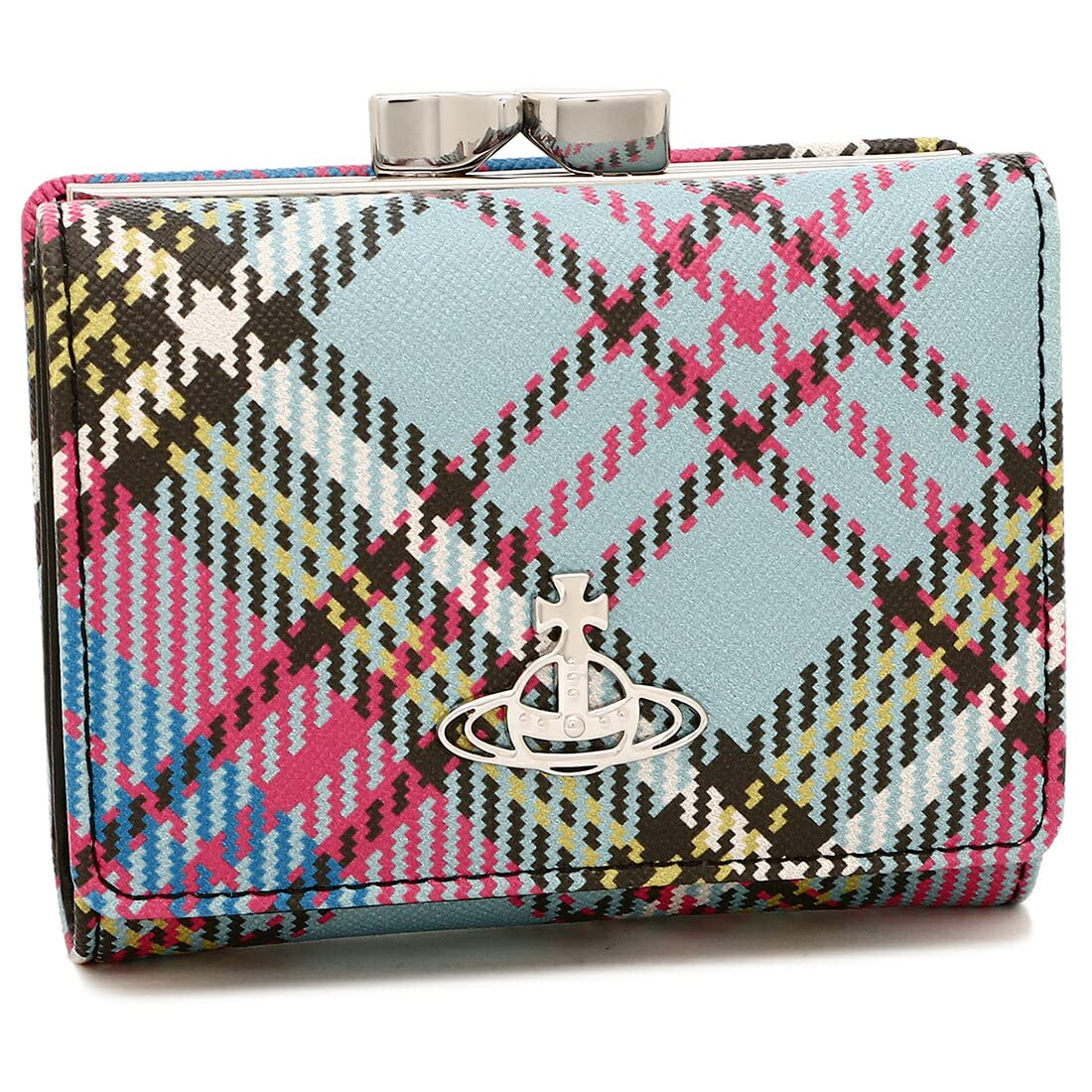 

Vivienne Westwood Small Trifold Wallet in MacAndy Tartan and BioGreen Saffiano Vegan Leather (51010018 S000V) Print. Women s. [Brand Name] [Used]