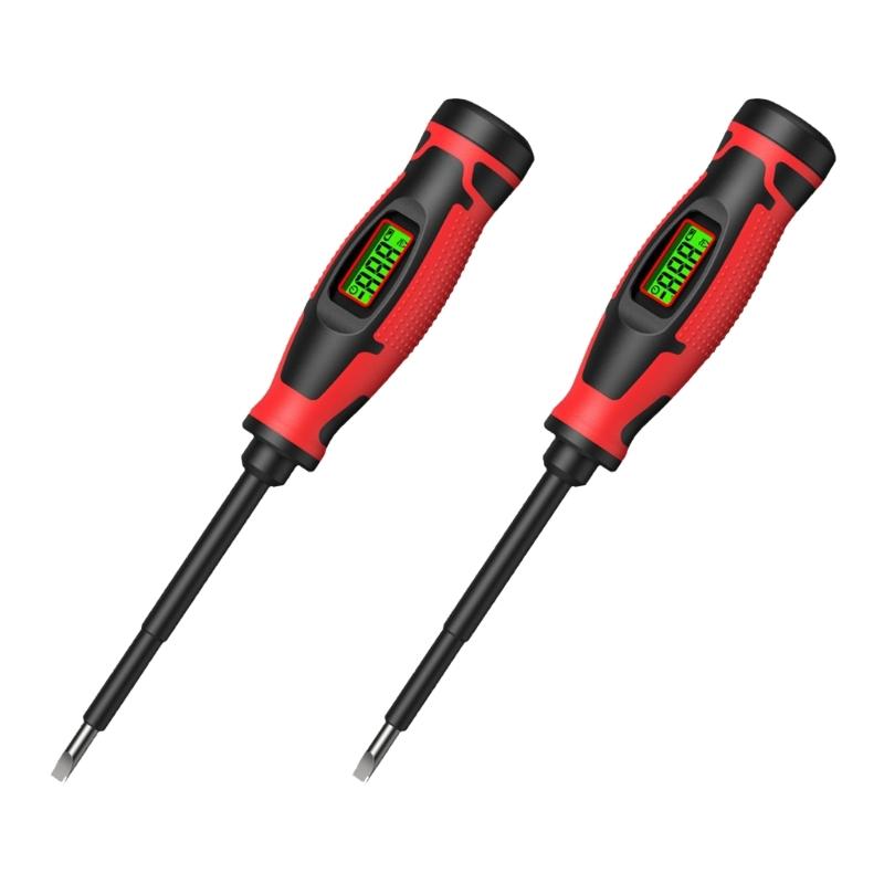 Double Purpose Screwdriver And Handheld Voltage Detector With Auto Shut Off Feature Suitable For Safe Electrical Testing