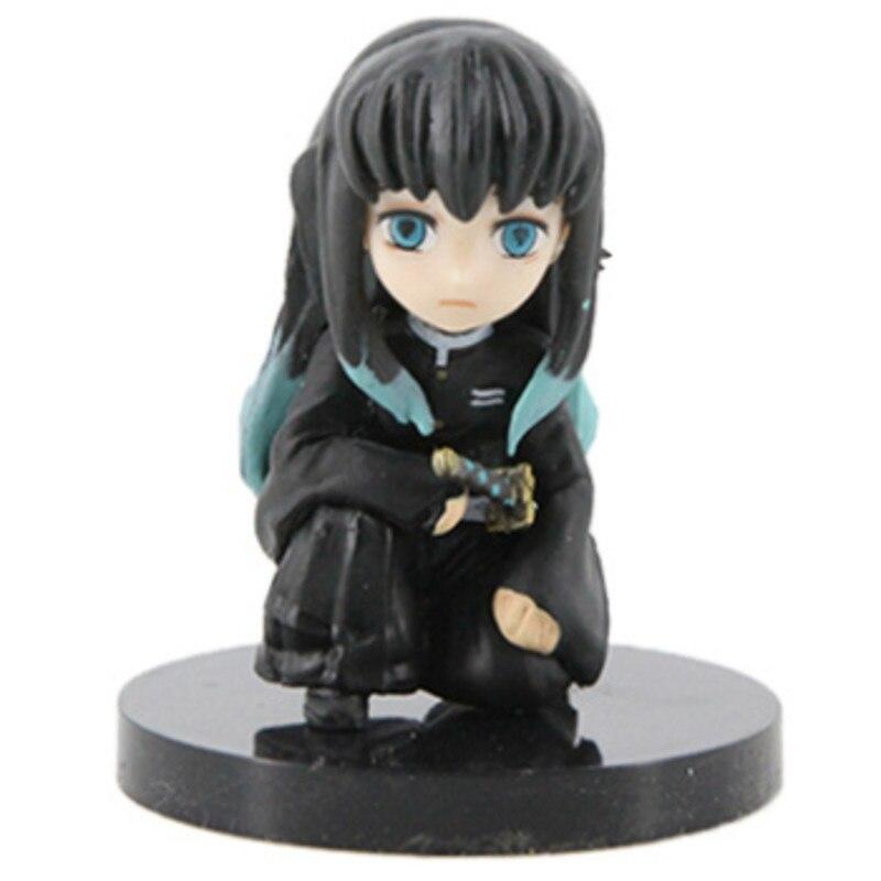 Demon Slayer Action Figure Kawai Q Version Cute Doll Kyoujurou Shinobu Figma Pvc Anime Model Christmas Gift Toys for Children