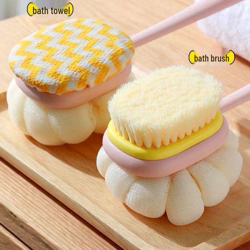 

Двусторонняя отшелушивающая щетка для спины с длинной ручкой Bristle Brush