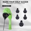 3Pcs Knitted Golfing Club Head Covers Knitted Golfing Driver Headcover Golfing Wood Head Covers Golfing Club Accessories
