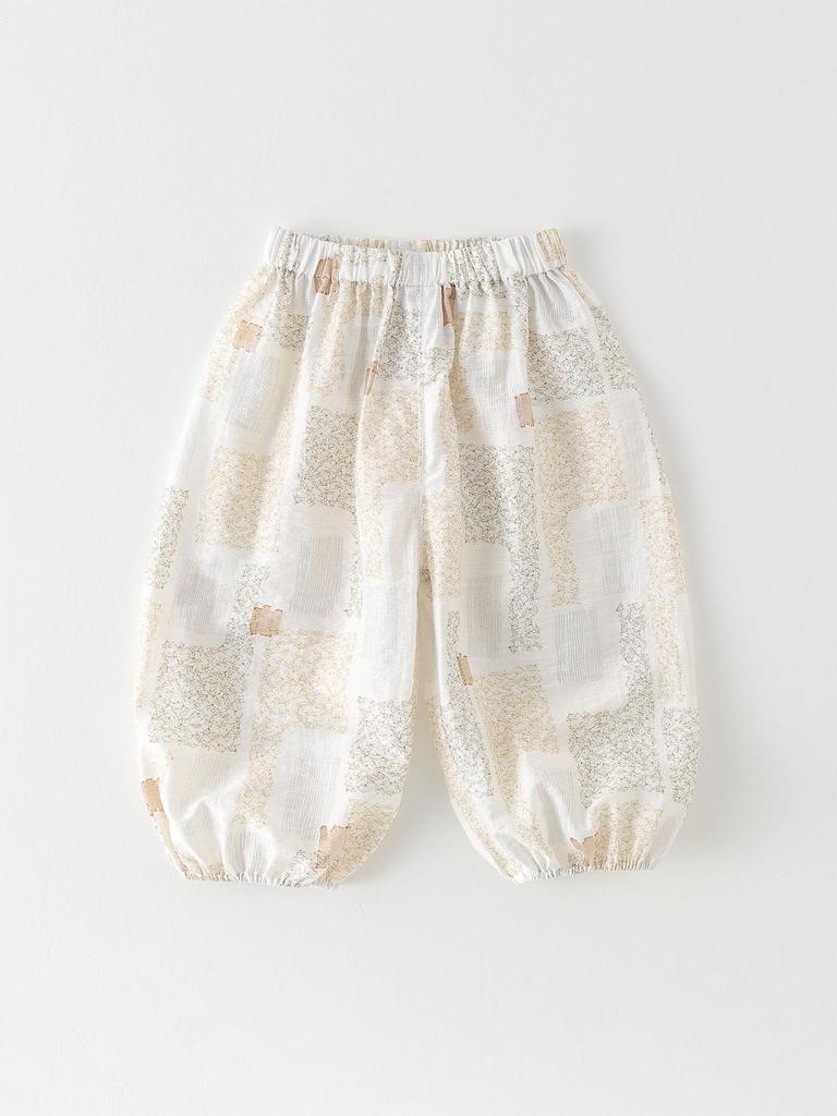 Korean-Style Anti-Mosquito Summer Pants for Infants - Boys & Girls Thin Loose Cuffed Lantern Pants
