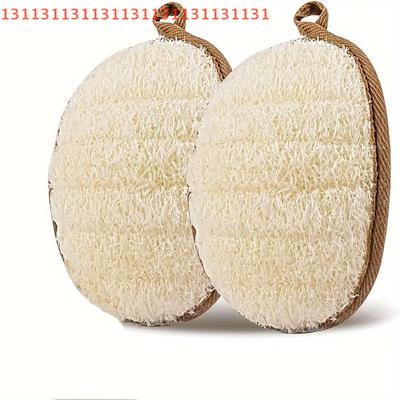 Natürlicher Luffa Körperpeeling Badeschwamm Weiche Duschbürste Reinigungspad Peeling Duschpuff Körperhautpflege-Werkzeug