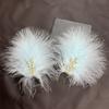 High Quality 12cm Fairy Feather Hairpins Feather Sweet Style Feather Hair Clip Side Clip Feather Barrettes Wedding Party