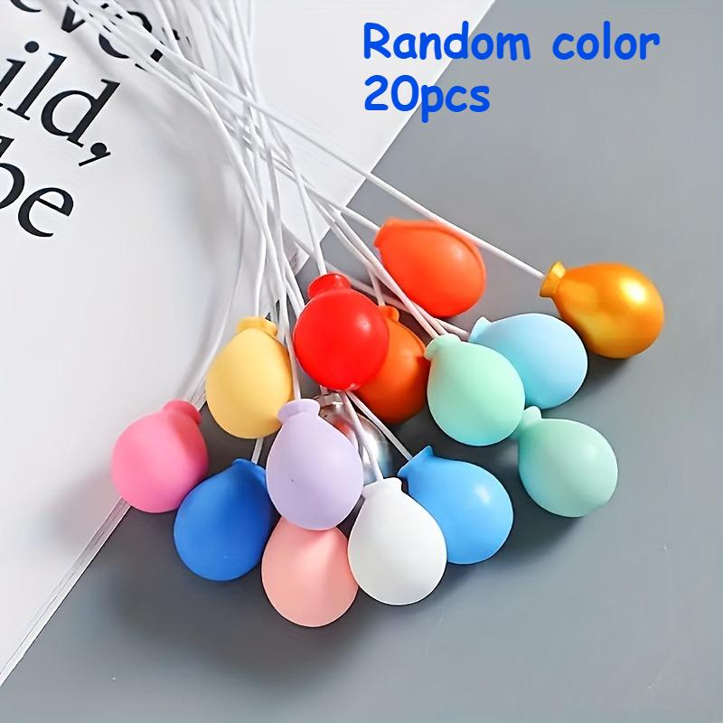 

20PCS Resin Balloon Charms DIY Dollhouse Accessories For Miniature Dollhouses Micro Model Photography Props Decorative Balloons