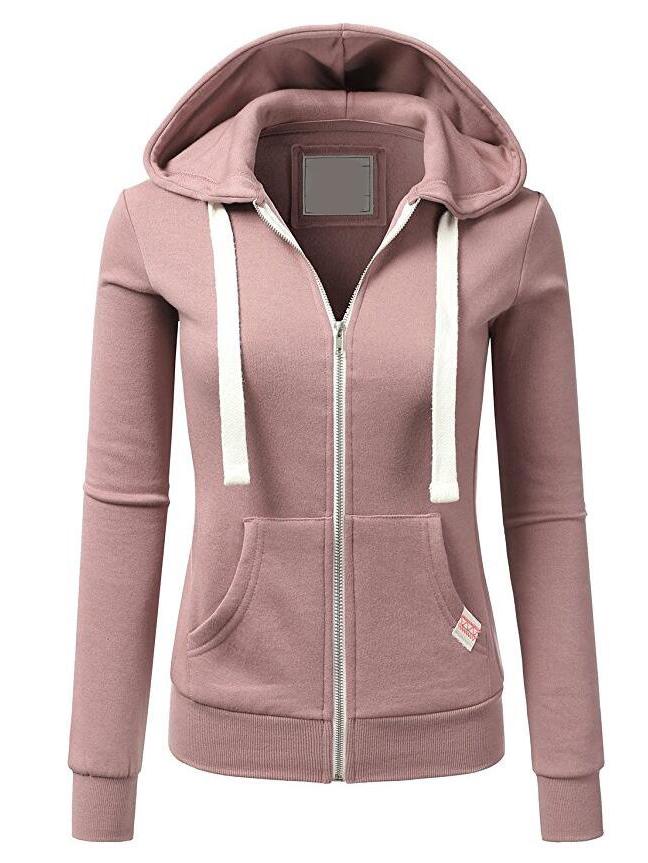 Spring and Autumn Women's Trendy Sports Zipper Cardigan Hoodie Jacket