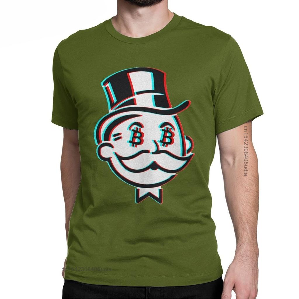 Fashion Crypto Bitcoin Mr Satoshi Nakamoto TShirt For Men Round Collar Cotton Graphic T Shirts Tee Shirt for Men Summer Tops