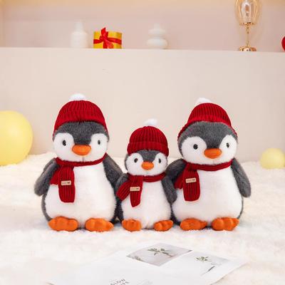 Xibao Penguin Genuine Stupid Scarf Hat Winter Gift Doll Plush Toy 8 Inch Grab Cute Doll