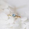 Huitan New Cute Ring With Heart Cubic Zircon Creative Design Women Jewelry Ring Daily Wearable Accessary Ring For Girl