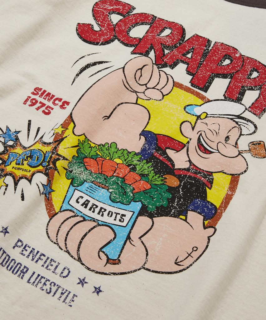 PENFIELD Vintage Series Scrappy Engraved Ringer Short Sleeve T-Shirt Ivory_Fs2Kt48U