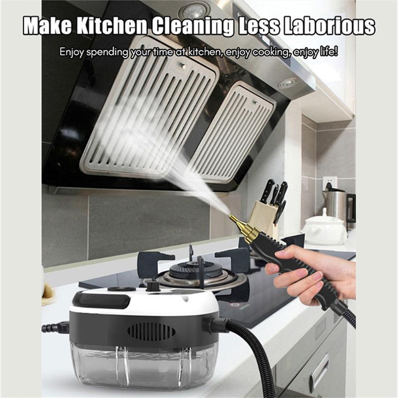 High Pressure Steam Cleaner High Temperature Sterilization Air Conditioning Kitchen Hood Home Car Steaming Cleaner EU Plug 2500W