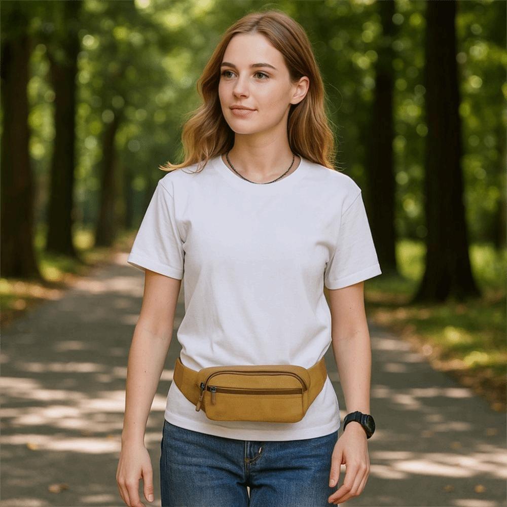 Adjustable Men Chest Bag Large Capacity Running Fanny Pack Fashion Crossbody Bag  Outdoor Sports