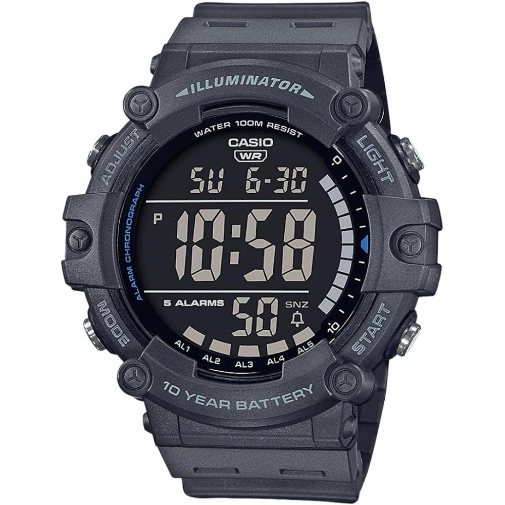 CaSio Standard Digital Watch Men S Dark Gray Ae 1500wh 8bv