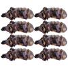 Korean-Style Polka Dot Colour-Block Pleated Printed Mesh Hair Clip For Women Fashionable Banana Clip Hair Accessory
