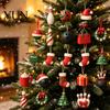 Reusable Acrylic Pendant Set Christmas Advent Calendar with 24 Pendants, 2D Flat Bowling Theme Durable Double Sided Printed Ornaments Hanging