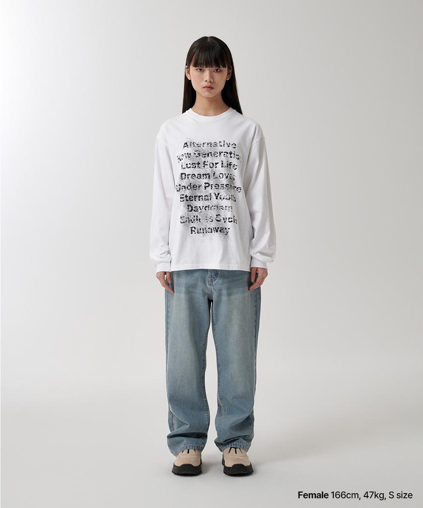 MAHAGRID Alternative Ls Tee White(Mg2Fsmm553A)
