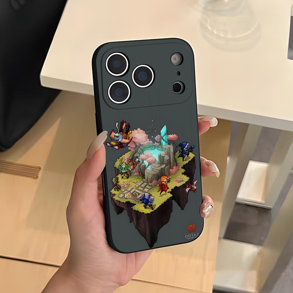 D-Dota 2 Cool Phone Case For IPhone 17 Air 16 E Pro Max 15 14 13 Mini 12 Pro 11 Max Plus Black Soft Shell
