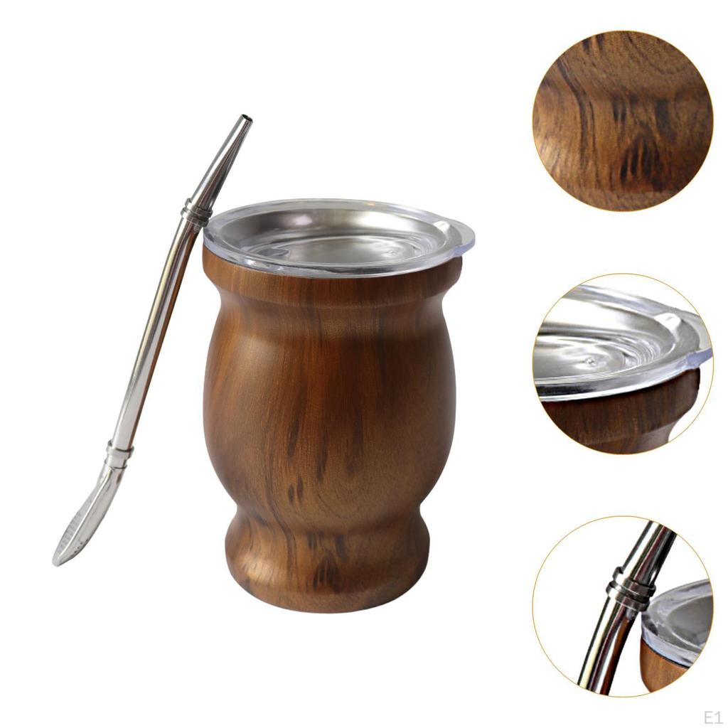 Yerba Mate Kopp 8 Unser Gaver Bærbar Kalebasssett Tesett Kopp/kalebass