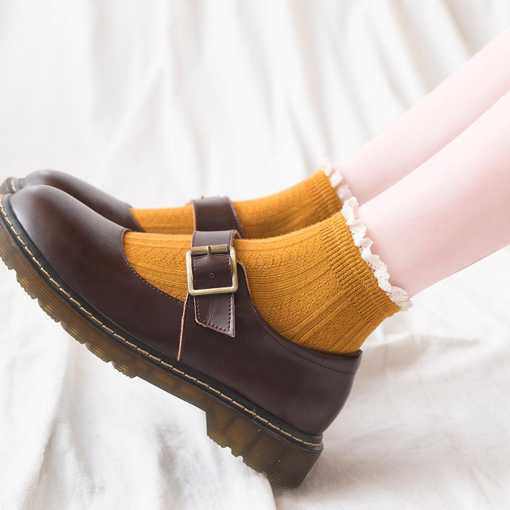 Harajuku Fashion Short Sweet Cute Streetwaer Hosiery Lace Socks Ruffles Women Socks Cotton Socks