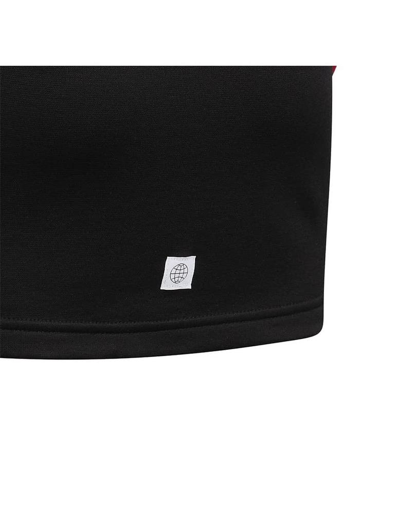 Adidas Polyester Knit Sweatshirt Hoodie Q3688 Red Size 150 Kids' Black/Vivid (HM9593)