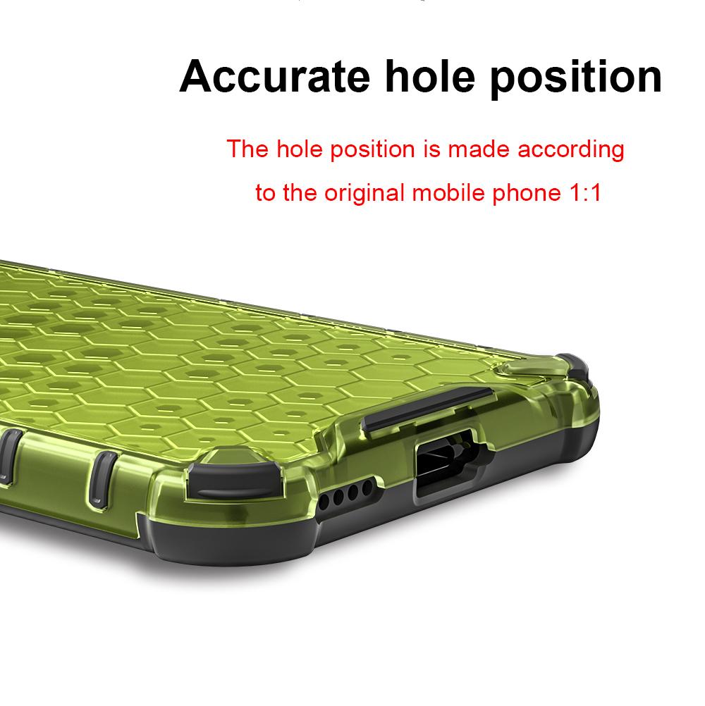 KEYSION Stoßfeste Panzerhülle für HONOR 400 Pro 5G Weiches Silikon+PC Transparentes Waben-Handy-Rückcover für Huawei Honor 400