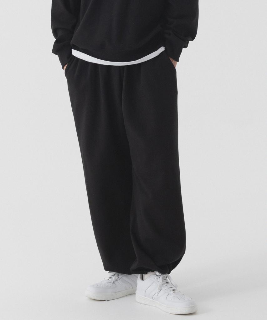 PIANER Essential String Wide Sweatpants (Black)