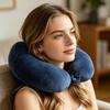 U-Shaped Pillow with Removable Cover, Neck Support Pillow for Travel Office Home, Lumbar Nap Cushion, Leg Lift Cushion, Cervical Relief Headrest