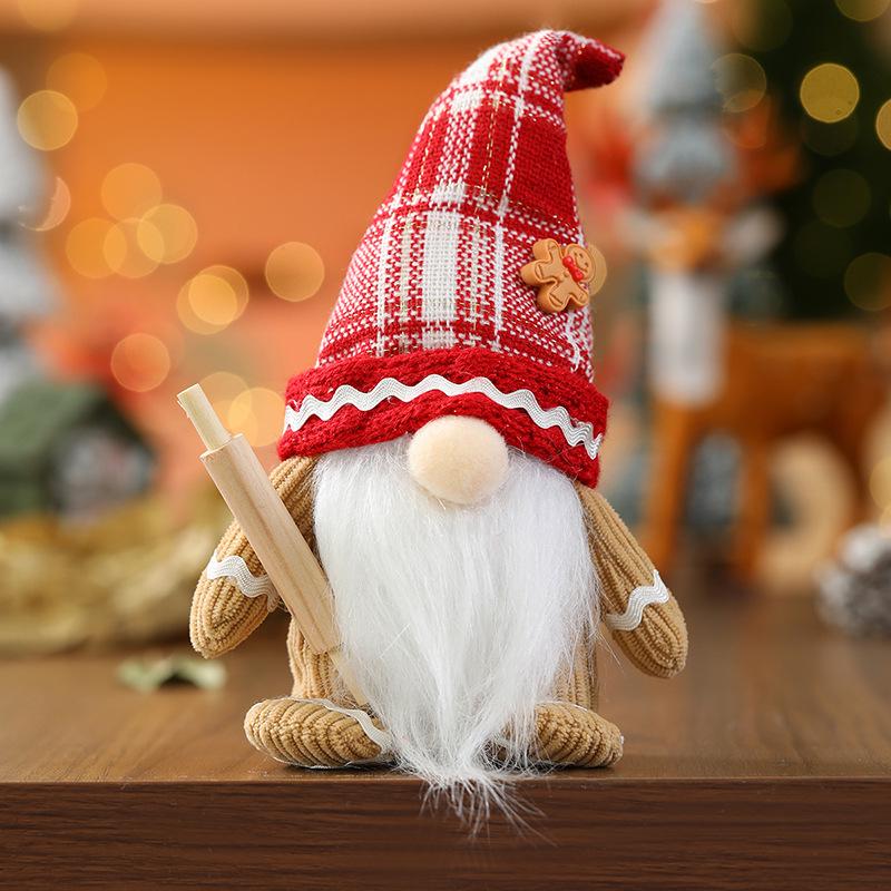 

Faceless Gnome Ornament for Christmas & New Year - Hanging Window Decoration