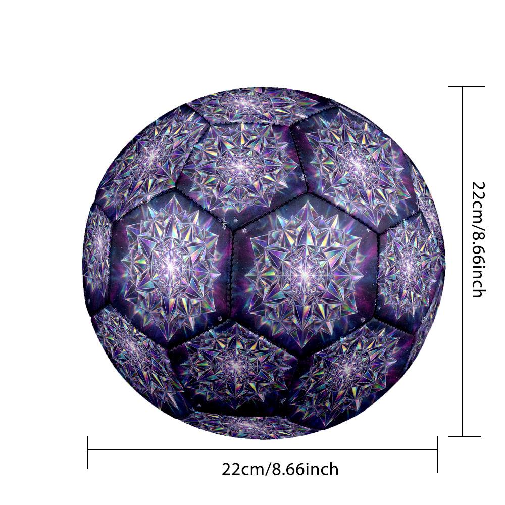 1pc Cosmic Geometry Themed Soccer Ball, Size 5, Lightweight PVC Material, Outdoor Training Soccer Ball Gift. q62298